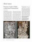 Research paper thumbnail of «Domenico Guidi in Padula: a rediscovered 'Annunciation'», in 'The Burlington Magazine', 1448, November 2023, pp. 1206-1209.