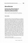 Research paper thumbnail of Book Review: Forging Ideal Muslim Subjects by F.M. Sheikh