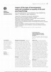 Research paper thumbnail of Impact of the type of hematopoietic stem-cell transplant on quality of life and psychopathology