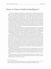 Research paper thumbnail of Foreword ∙ Power in Times of Artificial Intelligence