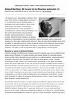 Research paper thumbnail of Roland Barthes: 50 de ani de la Moartea autorului (I)