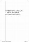 Research paper thumbnail of A Social History of Ottoman Languages (an Introduction)