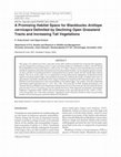 Research paper thumbnail of A Promising Habitat Space for Blackbucks Antilope cervicapra Delimited by Declining Open Grassland Tracts and Increasing Tall Vegetations