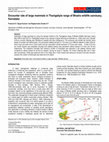 Research paper thumbnail of Encounter rate of large mammals in Thanigebyle range of Bhadra wildlife sanctuary, Karnataka