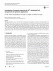 Research paper thumbnail of Investigation of magnetic properties for Hf4+ substituted CeO2 nanoparticles for spintronic applications