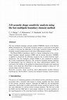 Research paper thumbnail of 3-D acoustic shape sensitivity analysis using the fast multipole boundary element method