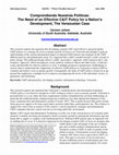 Research paper thumbnail of Comprendiendo Nuestras Politicas: The Need of an Effective C&IT Policy for a Nation’s Development, The Venezuelan Case