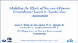 Research paper thumbnail of Modeling the Effects of Sea-Level Rise on Groundwater Levels in Coastal New Hampshire