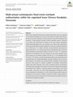 Research paper thumbnail of Multi‐annual contemporary flood event overbank sedimentation within the vegetated lower Orinoco floodplain, Venezuela