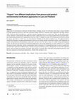 Research paper thumbnail of "Organic" Rice: Different Implications from Process and Product Environmental Verification Approaches in Laos and Thailand