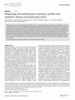 Research paper thumbnail of Integrating personalized gene expression profiles into predictive disease-associated gene pools