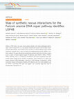 Research paper thumbnail of Map of synthetic rescue interactions for the Fanconi anemia DNA repair pathway identifies USP48