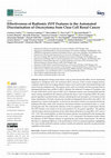 Research paper thumbnail of Effectiveness of Radiomic ZOT Features in the Automated Discrimination of Oncocytoma from Clear Cell Renal Cancer