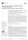 Research paper thumbnail of Association between Obesity and COVID-19: Insights from Social Media Content