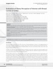 Research paper thumbnail of Evaluation of Illness Perception of Women with Breast Cancer in Turkey