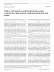 Research paper thumbnail of Children with acute food protein‐induced enterocolitis syndrome from Spain and Italy usually tolerate all other food groups