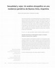 Research paper thumbnail of Sexualidad y vejez. Un análisis etnográfico en una residencia geriátrica de Buenos Aires, Argentina