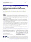 Research paper thumbnail of Keeping our children safe: piloting a hospital-based home-visitation program in Israel