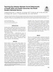 Research paper thumbnail of Teaching the Interplay Between Social Determinants of Health (SDH) and Health Outcomes: the ETGAR Student-Delivered Service