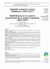 Research paper thumbnail of Spanish women’s career inhibitors: 2007-2017