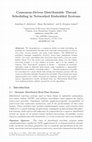 Research paper thumbnail of Consensus-Driven Distributable Thread Scheduling in Networked Embedded Systems