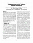 Research paper thumbnail of Fast and Accurate Efficient Streaming Subgraph Isomorphism