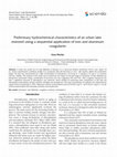 Research paper thumbnail of Preliminary hydrochemical characteristics of an urban lake restored using a sequential application of iron and aluminum coagulants