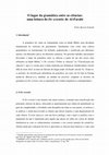 Research paper thumbnail of O lugar da gramática entre as ciências: uma leitura do "De scientiis" de Al-Farabi