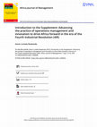 Research paper thumbnail of Introduction to the Supplement: Advancing the practice of operations management and innovation to drive Africa forward in the era of the Fourth Industrial Revolution (4IR)