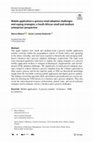 Research paper thumbnail of Mobile application e-grocery retail adoption challenges and coping strategies: a South African small and medium enterprises’ perspective