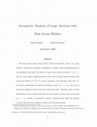 Research paper thumbnail of Asymptotic Analysis of Large Auctions with Risk-Averse