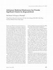 Research paper thumbnail of Anticancer Medicinal Mushrooms Can Provide Significant Vitamin D2 (Ergocalciferol)