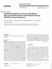 Research paper thumbnail of Insufficient Sedation and Severe Side Effects after Fast Administration of Remifentanil during INSURE in Preterm Newborns