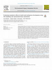 Research paper thumbnail of Evaluating cumulative effects of small scale hydropower development using GIS modelling and representativeness assessments