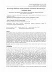 Research paper thumbnail of Knowledge Diffusion and the Adoption of Fertilizer Microdosing in Northwest Benin