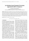 Research paper thumbnail of An ontology-based semantic extraction approach for B2C ecommerce