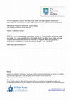 Research paper thumbnail of The Effect of an Online Self-Help Cognitive Behavioural Intervention for Insomnia on Negative Affect and Paranoia: A Randomised Controlled Trial