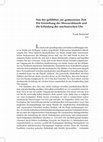 Research paper thumbnail of Von der gefühlten zur gemessenen Zeit. Die Entstehung der Mensural-musik und die Erfindung der mechanischen Uhr