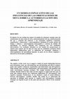 Research paper thumbnail of Un Modelo Explicativo De Las Orientaciones De Meta Sobre La Autorregulación Del Aprendizaje