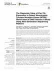 Research paper thumbnail of The Diagnostic Value of Pan-Trk Expression to Detect Neurotrophic Tyrosine Receptor Kinase (NTRK) Gene Fusion in CNS Tumours: A Study Using Next-Generation Sequencing Platform