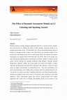 Research paper thumbnail of The Effect of Dynamic Assessment Models on L2 Listening and Speaking Anxiety