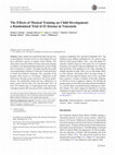 Research paper thumbnail of The Effects of Musical Training on Child Development: a Randomized Trial of El Sistema in Venezuela