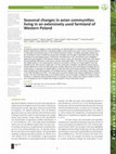 Research paper thumbnail of Seasonal changes in avian communities living in an extensively used farmland of Western Poland