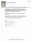 Research paper thumbnail of Investigation of the date palm fiber for green composites reinforcement: Quasi-static and fatigue characterization of the fiber