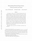 Research paper thumbnail of Rationalizing rational expectations: Characterizations and tests