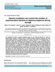 Research paper thumbnail of Gamma irradiation can control the number of psychotrophic bacteria in Agaricus bisporus during storage