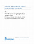 Research paper thumbnail of Gravitational coupling at finite temperature