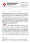 Research paper thumbnail of The Effect of Number Talks on Number Senses' of Dyscalculic Middle School Students