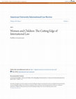 Research paper thumbnail of Women and Children: The Cutting Edge of International Law