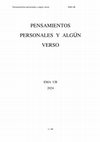 Research paper thumbnail of Pensamientos personales y algún verso